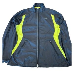 Nike black and yellow windbreaker jacket mens' size medium athleisure sports